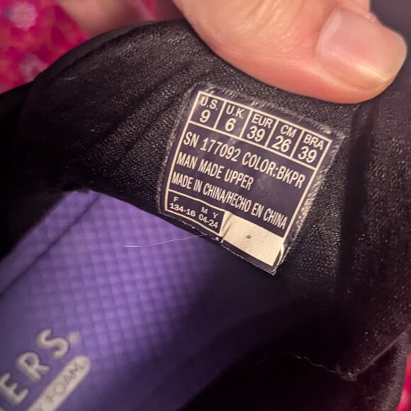 Skechers Street Uno Pop Back Sneaker Cooled Memory Foam BKPR Style 177092 - Picture 3 of 8